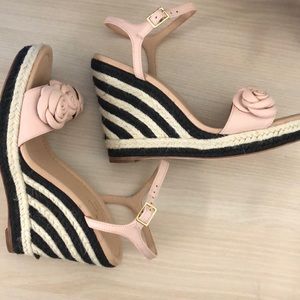 Kate Spade wedges! Only used once! Pale pink!
